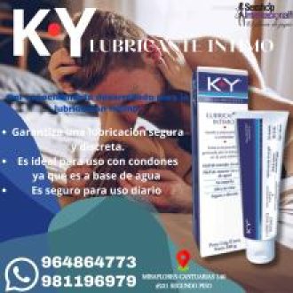 LUBRICANTE SOLUBLE AL AGUA-KY-DILATA-NO MANCHA LA ROPA -SEXSHOP LIMA